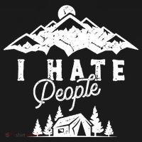 I Hate People Funny Camping Trip Doggie Tank thumb 4