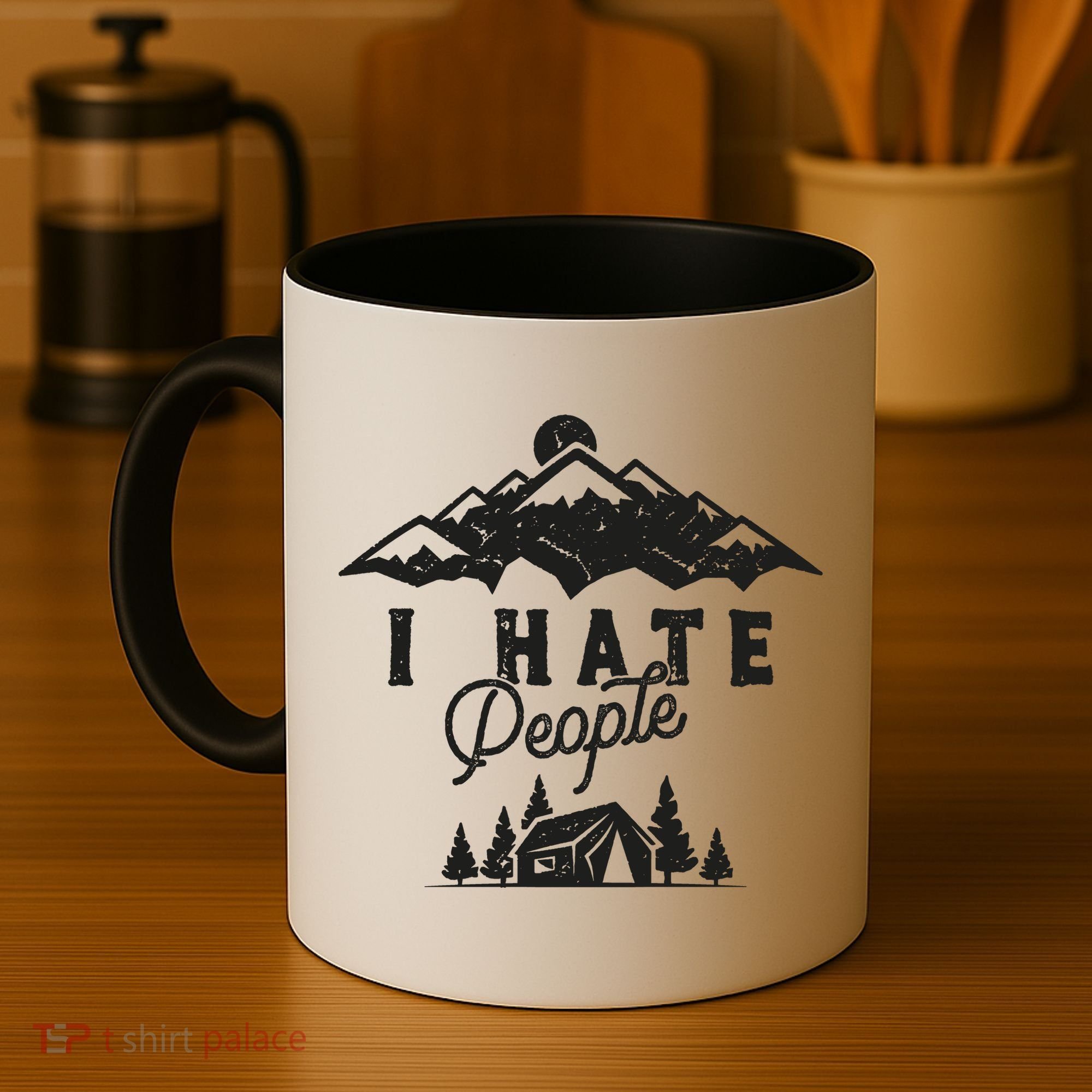I Hate People Funny Camping Trip Coffee Mug