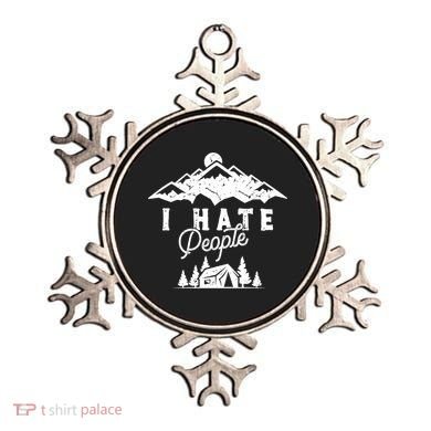 I Hate People Funny Camping Trip Ornament