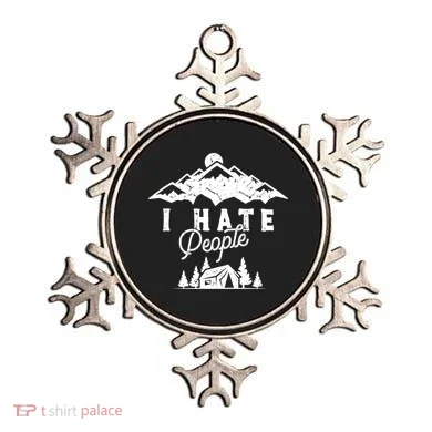 I Hate People Funny Camping Trip Ornament