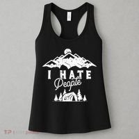 I Hate People Funny Camping Trip Women's Tank Top thumb 3