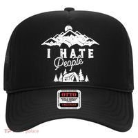 I Hate People Funny Camping Trip Hat thumb 0