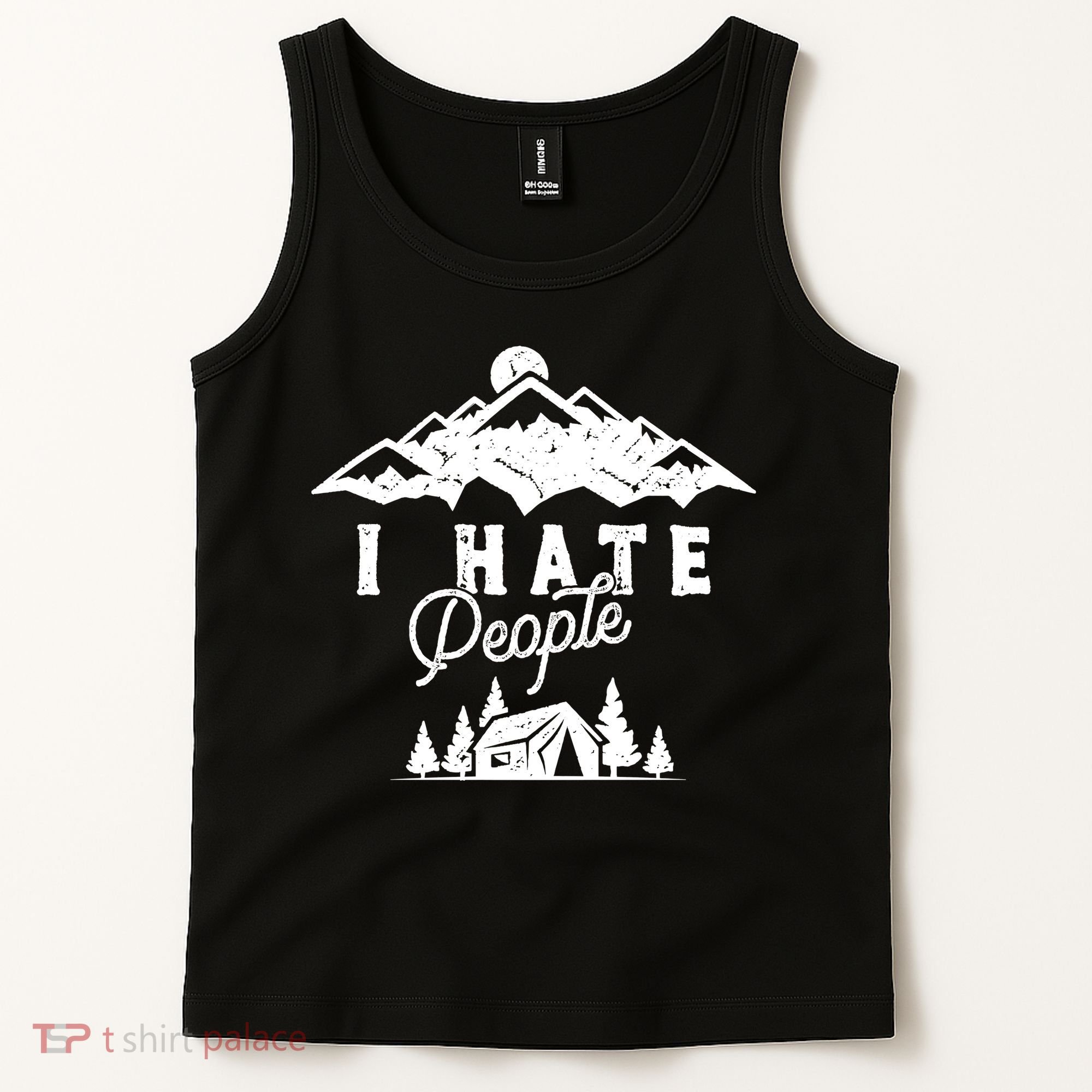 I Hate People Funny Camping Trip Tank Top