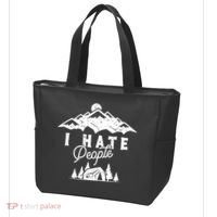 I Hate People Funny Camping Trip Tote Bag thumb 3