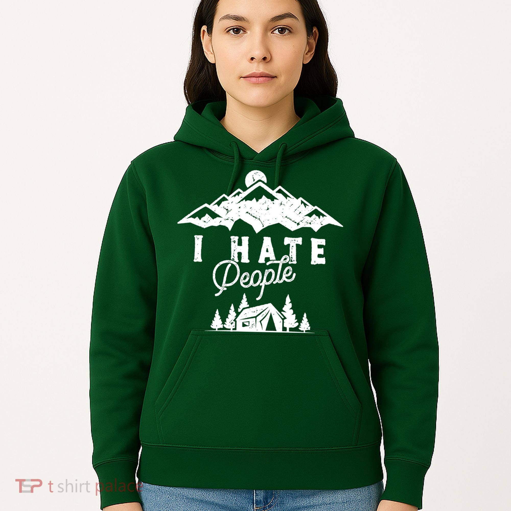 I Hate People Funny Camping Trip Hoodie