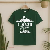 I Hate People Funny Camping Trip T-Shirt thumb 2