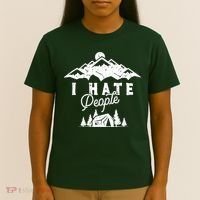 I Hate People Funny Camping Trip T-Shirt thumb 4