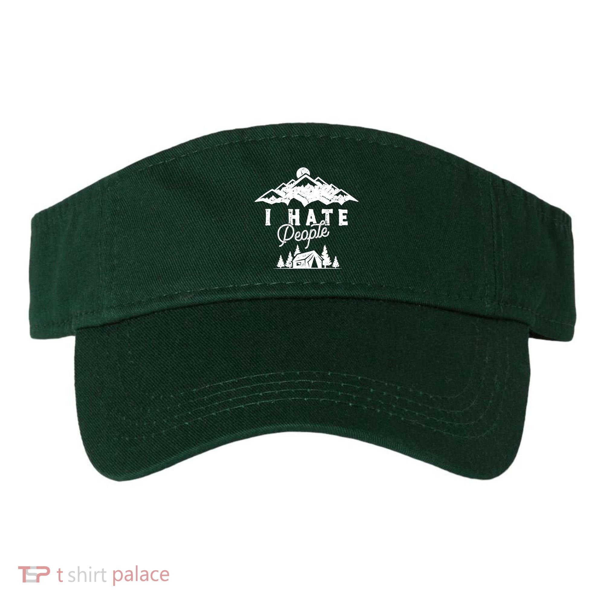I Hate People Funny Camping Trip Visor