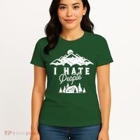 I Hate People Funny Camping Trip Women's T-Shirt thumb 4