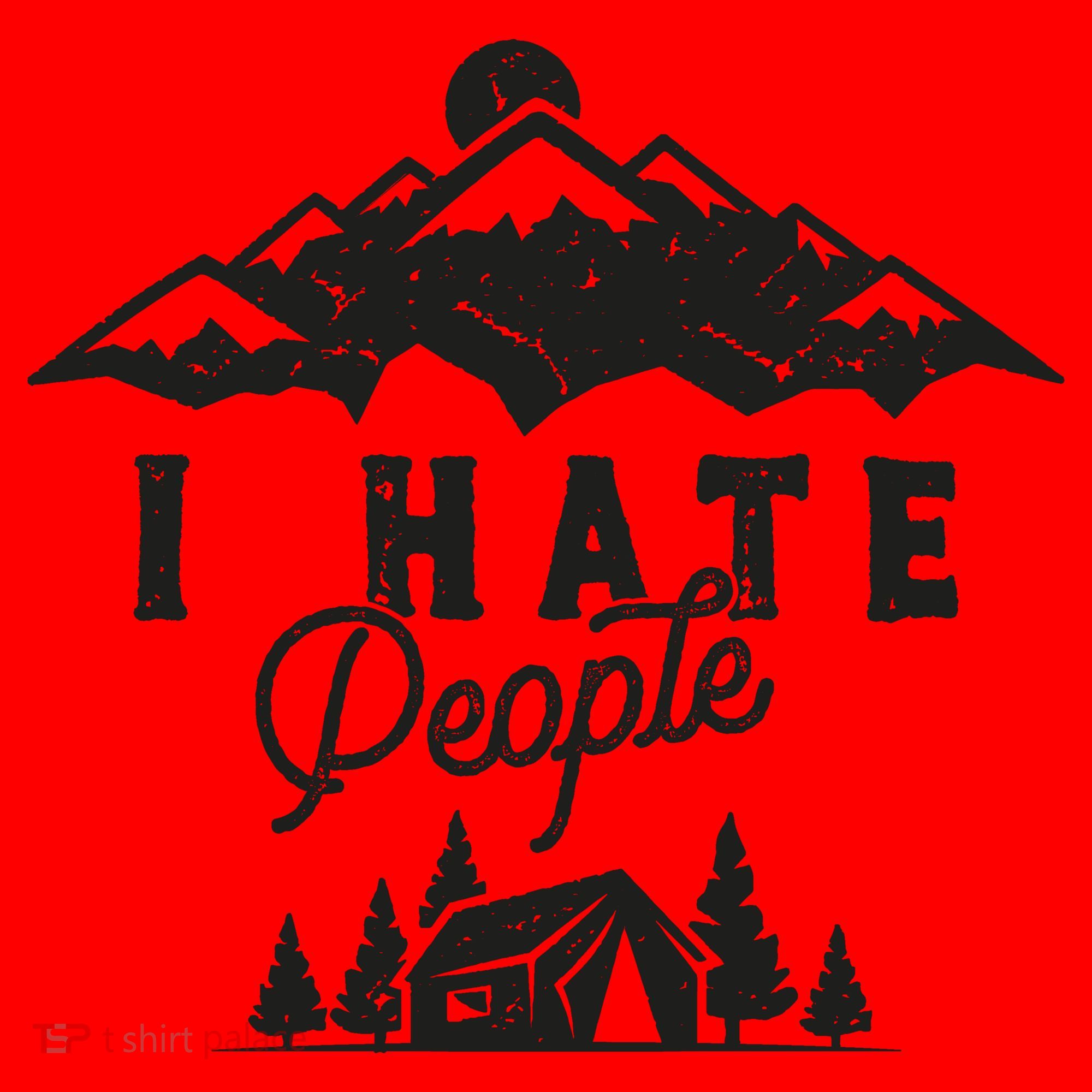 I Hate People Funny Camping Trip Santa Hat