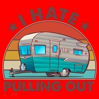 I Hate Pulling Out Camper Trailer  Santa Hat thumb 1