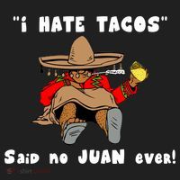 I Hate Tacos Said No Juan Ever Golf Towel thumb 3