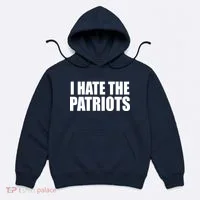 I Hate The Patriots Hoodie thumb 0