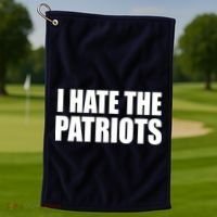 I Hate The Patriots Golf Towel thumb 1