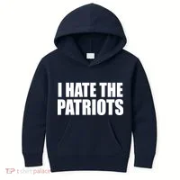 I Hate The Patriots Kids Hoodie thumb 0