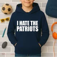 I Hate The Patriots Kids Hoodie thumb 2