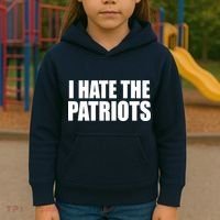 I Hate The Patriots Kids Hoodie thumb 3