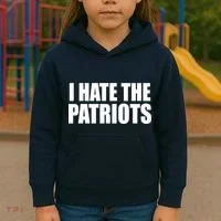 I Hate The Patriots Kids Hoodie thumb 3
