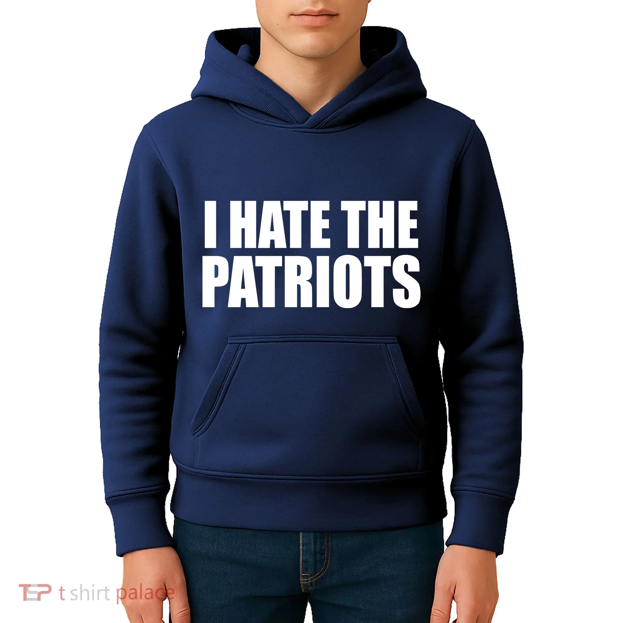 I Hate The Patriots Kids Hoodie