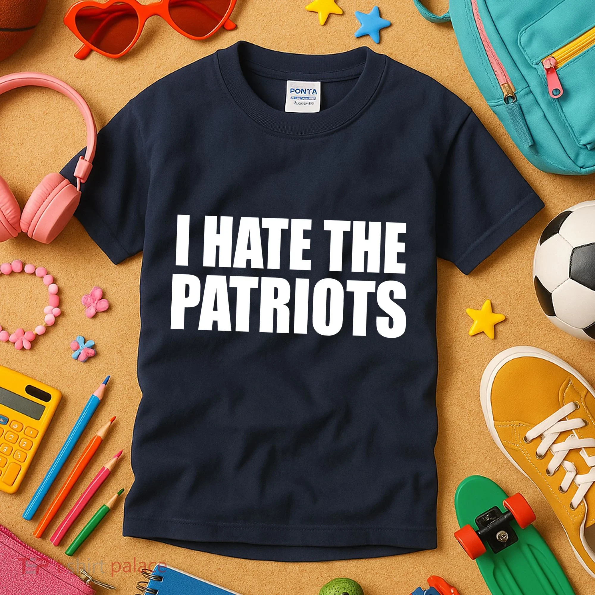 I Hate The Patriots Kids T-Shirt