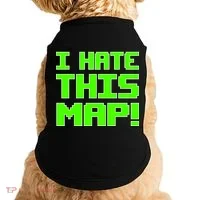 I Hate This Map Funny Gamer Doggie Tank thumb 0