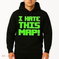 I Hate This Map Funny Gamer Hoodie thumb 2