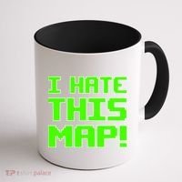 I Hate This Map Funny Gamer Coffee Mug thumb 1
