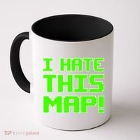 I Hate This Map Funny Gamer Coffee Mug thumb 0