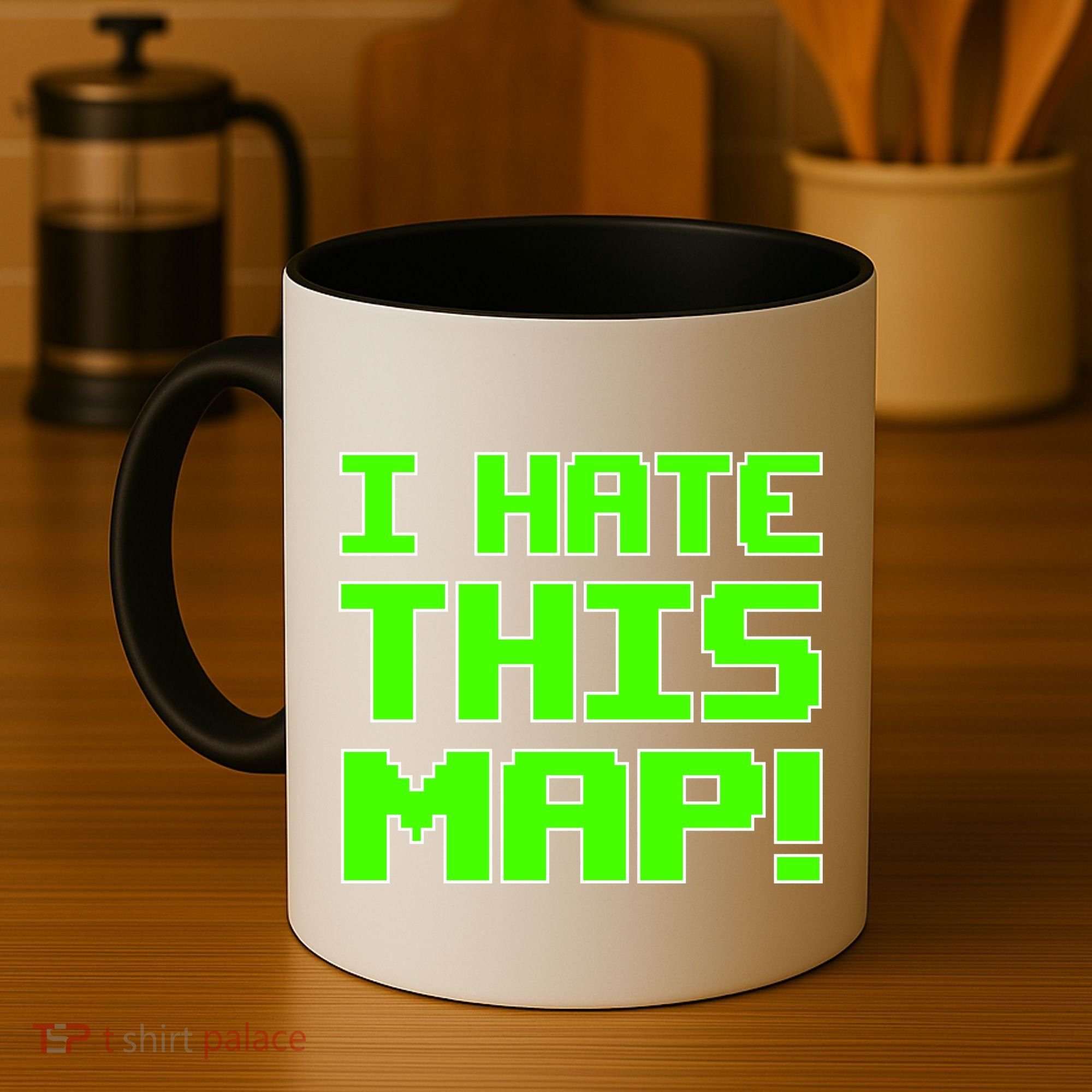 I Hate This Map Funny Gamer Coffee Mug