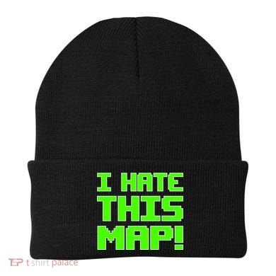I Hate This Map Funny Gamer Beanie