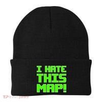 I Hate This Map Funny Gamer Beanie thumb 0