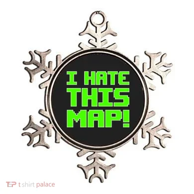 I Hate This Map Funny Gamer Ornament