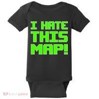 I Hate This Map Funny Gamer Baby Bodysuit thumb 0