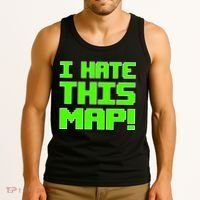 I Hate This Map Funny Gamer Tank Top thumb 3