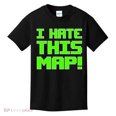 I Hate This Map Funny Gamer Kids T-Shirt