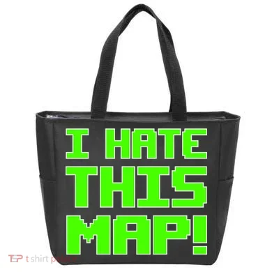 I Hate This Map Funny Gamer Tote Bag