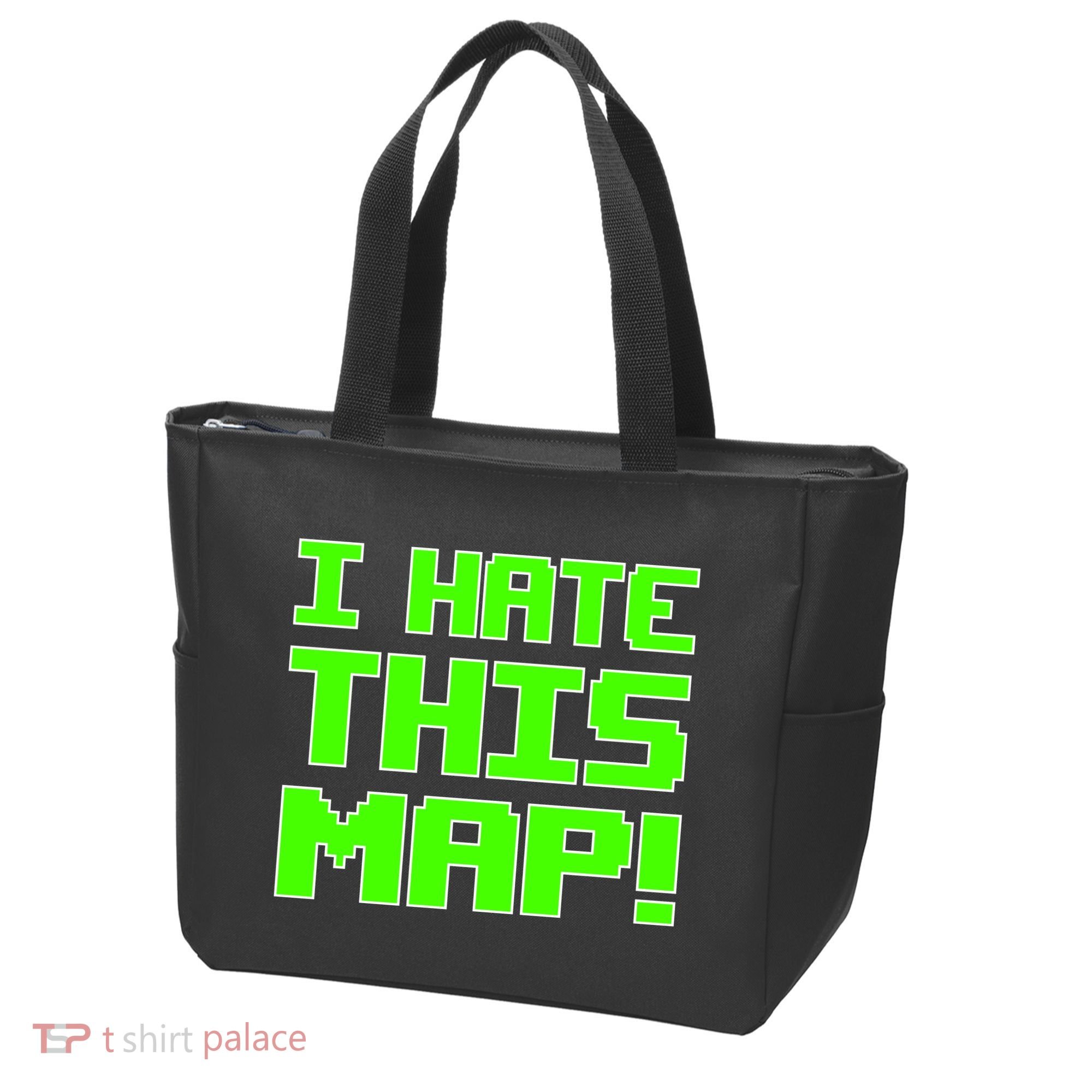 I Hate This Map Funny Gamer Tote Bag