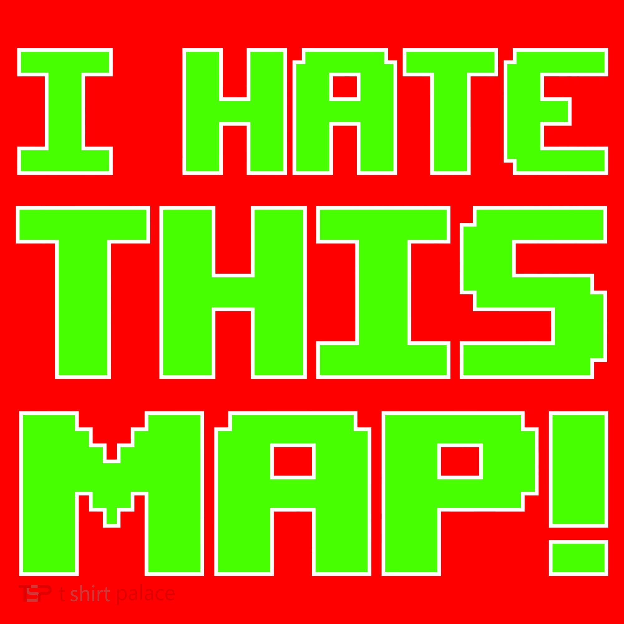 I Hate This Map Funny Gamer Santa Hat