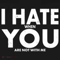 I Hate When You Are Not With Me Women's Hoodie thumb 2