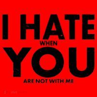 I Hate When You Are Not With Me Santa Hat thumb 1