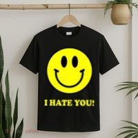 I Hate You Funny Smiley Face Emoji T-Shirt thumb 2