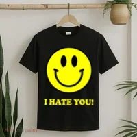 I Hate You Funny Smiley Face Emoji T-Shirt thumb 2