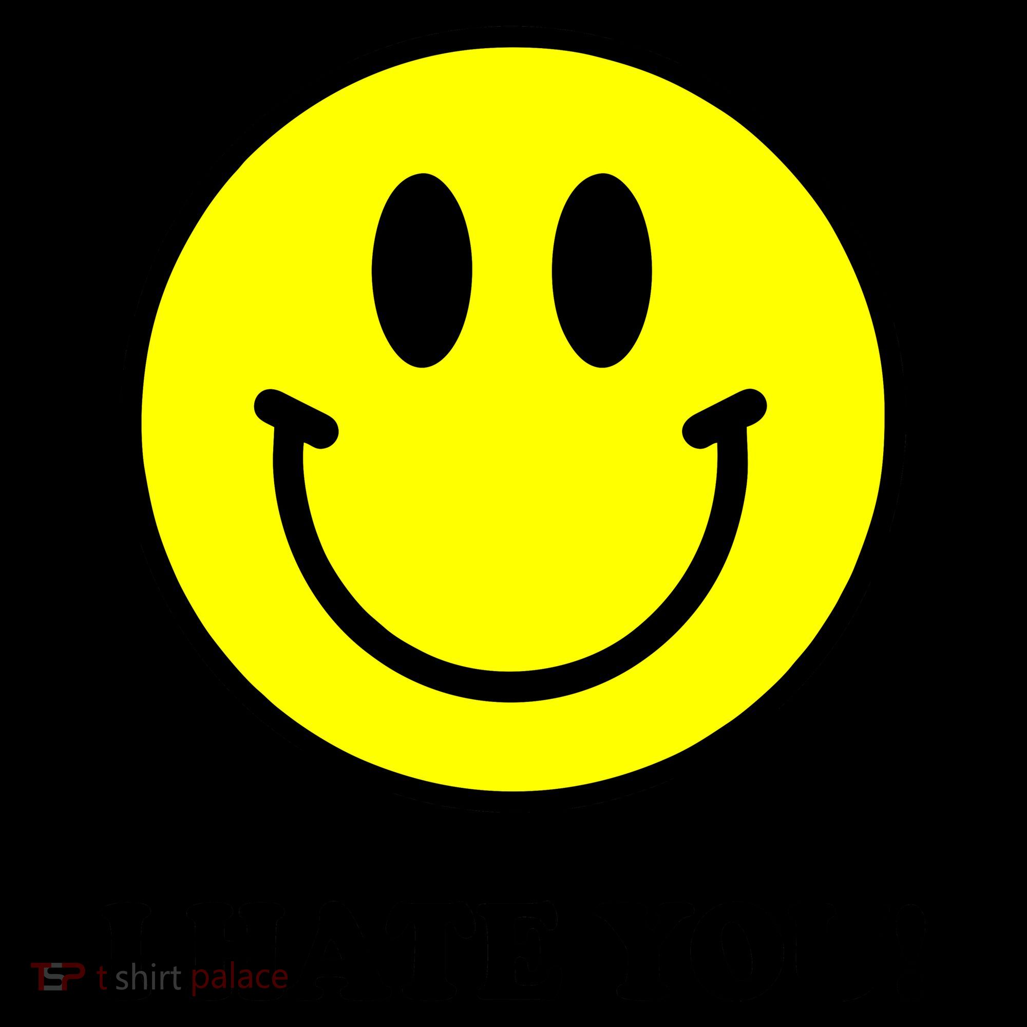 I Hate You Funny Smiley Face Emoji Coffee Mug