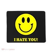 I Hate You Funny Smiley Face Emoji Mousepad thumb 0