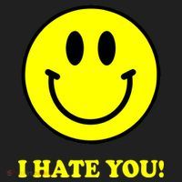 I Hate You Funny Smiley Face Emoji Hat thumb 2