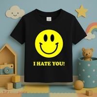 I Hate You Funny Smiley Face Emoji Toddler T-Shirt thumb 3