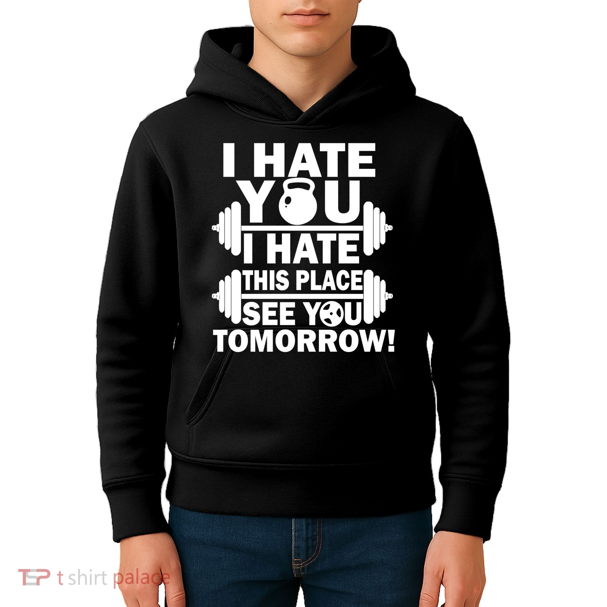 I Hate You This Place See You Tomorrow! Kids Hoodie