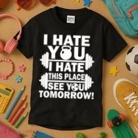 I Hate You This Place See You Tomorrow! Kids T-Shirt thumb 3