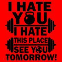 I Hate You This Place See You Tomorrow! Santa Hat thumb 1