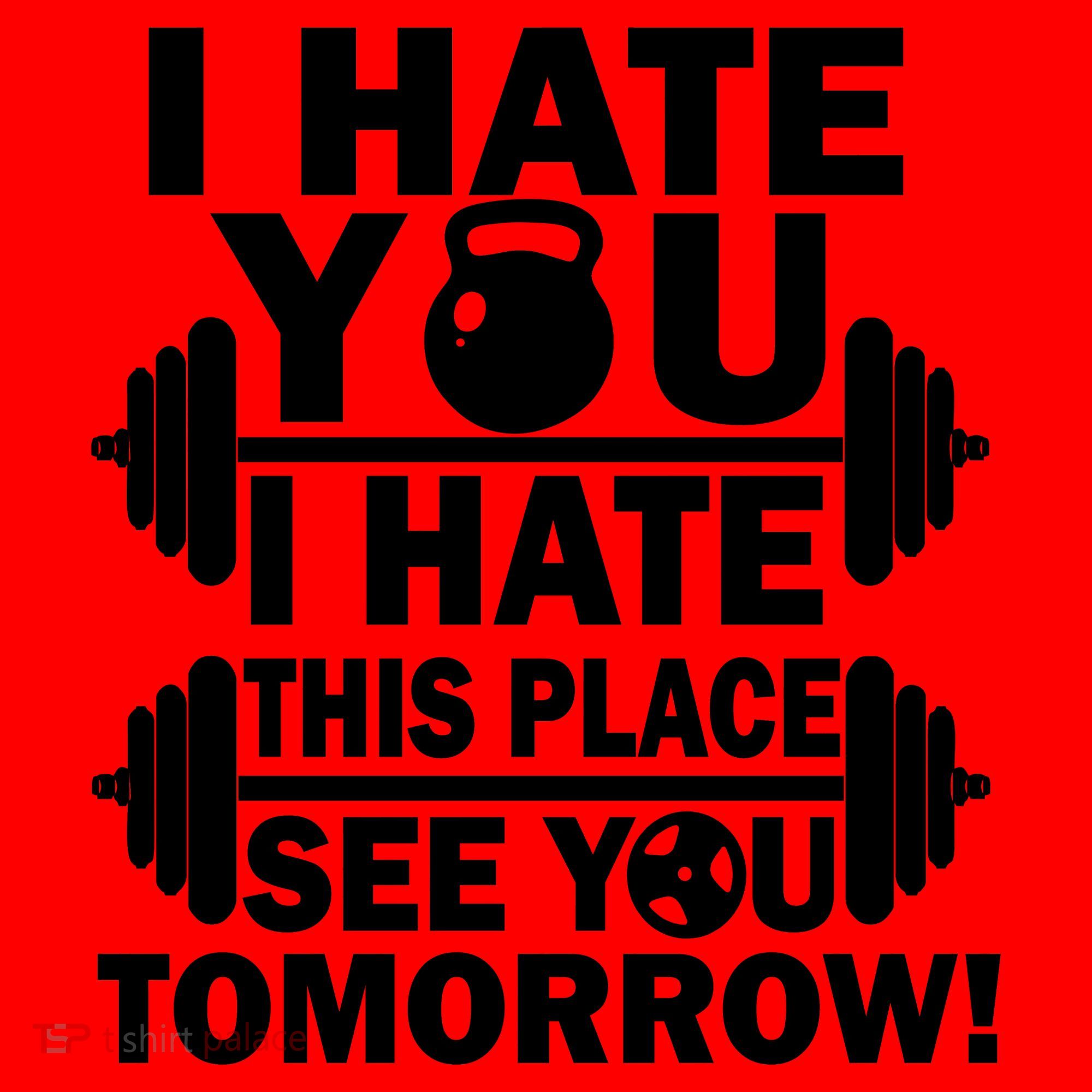 I Hate You This Place See You Tomorrow! Santa Hat
